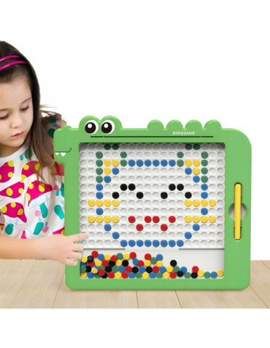 WOOPIE Tablica Magnetyczna dla Dzieci Montessori MagPad Dinozaur