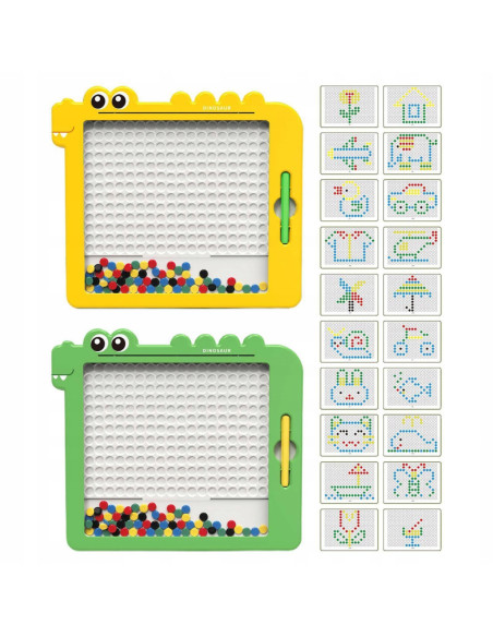 WOOPIE Tablica Magnetyczna dla Dzieci Montessori MagPad Dinozaur