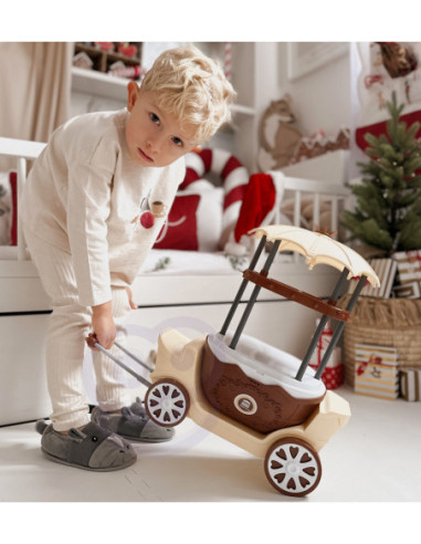 WOOPIE FastFood Sklep na Kółkach Wózek Wlizka 59 akc. 4w1