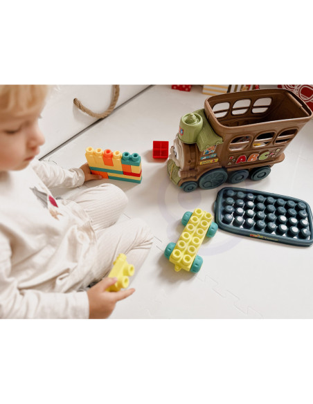 WOOPIE Duży Pociąg Kolejka Ciuchcia Klocki