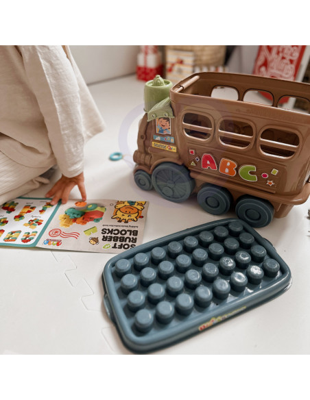 WOOPIE Duży Pociąg Kolejka Ciuchcia Klocki