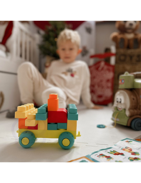 WOOPIE Duży Pociąg Kolejka Ciuchcia Klocki