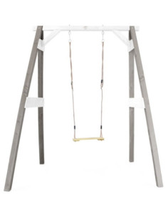 Drewniana Huśtawka z Siedziskami Axi Szary Plac Zabaw