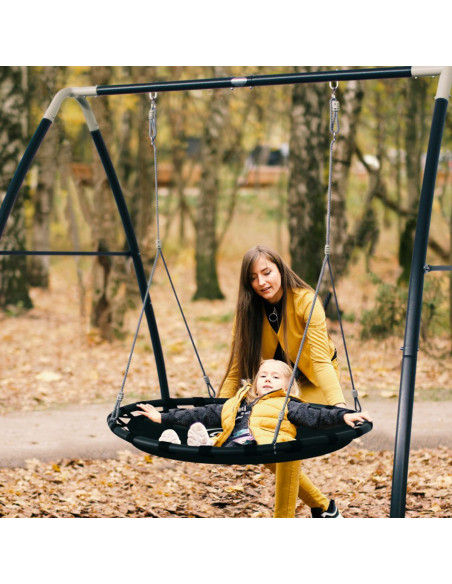 Axi Bocianie Gniazdo Huśtawka z Metalowym Stelażem dla Dzieci