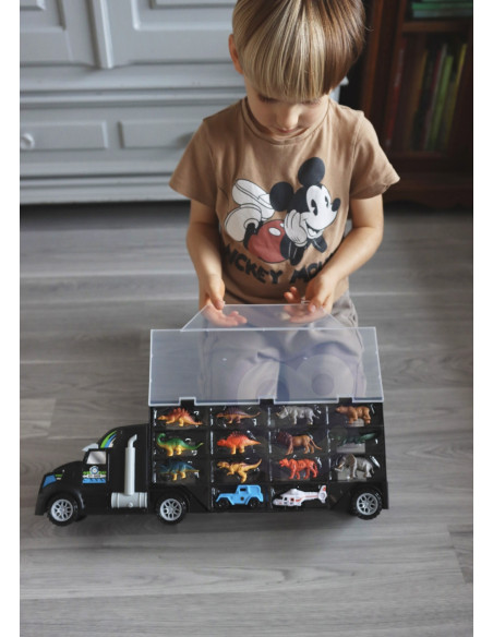 WOOPIE Samochód Transporter Dinozaury Ciężarówka