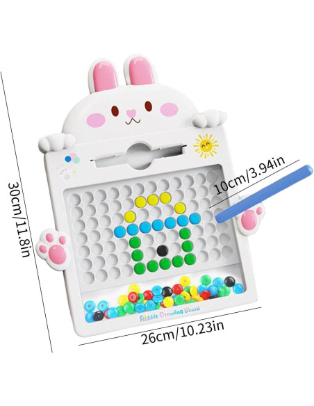 WOOPIE Tablica Magnetyczna dla Dzieci Montessori MagPad Królik