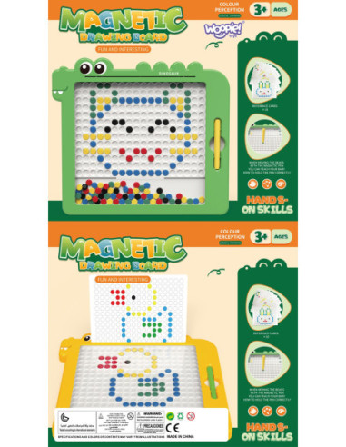 WOOPIE Tablica Magnetyczna dla Dzieci Montessori MagPad Dinozaur