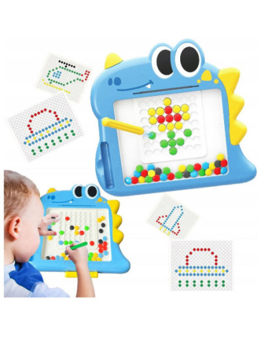 WOOPIE Tablica Magnetyczna dla Dzieci Montessori MagPad Dinozaur
