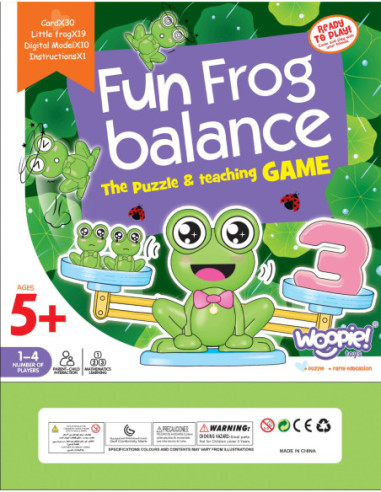 WOOPIE Waga Równoważna Szalkowa Nauka Liczenia Żaba