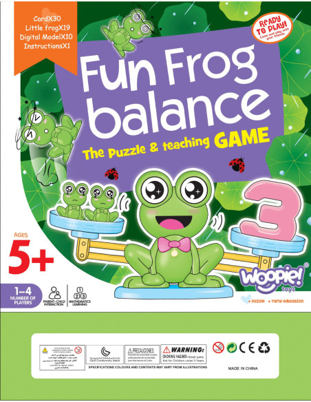 WOOPIE Waga Równoważna Szalkowa Nauka Liczenia Żaba