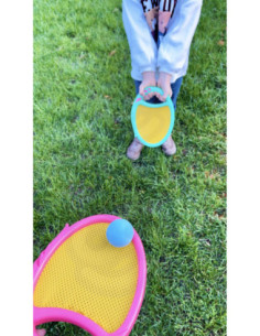 WOOPIE Gra Zręcznościowa CATCH BALL 2 Paletki + 2 Piłki 2