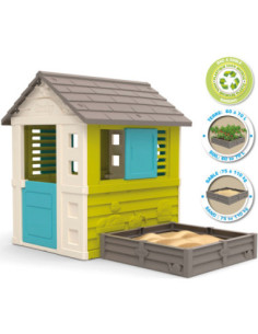 SMOBY Green Garden House + Sandbox