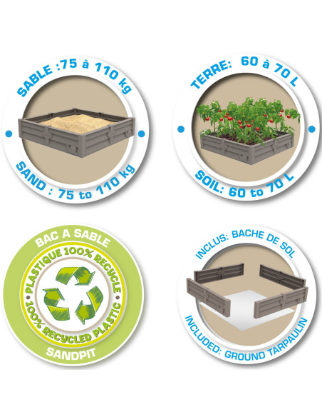 SMOBY Domek Ogrodowy Zielony + Piaskownica