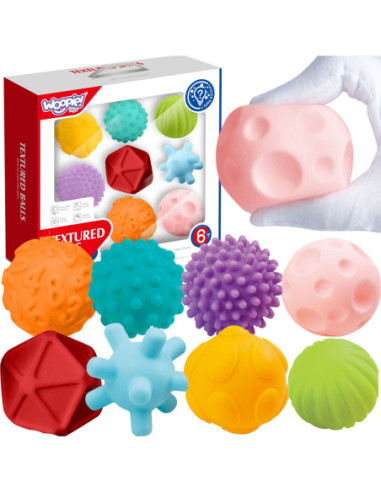 WOOPIE Klocki Sensoryczne do Ściskania 8 el.