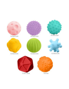 WOOPIE Klocki Sensoryczne do Ściskania 8 el. 2