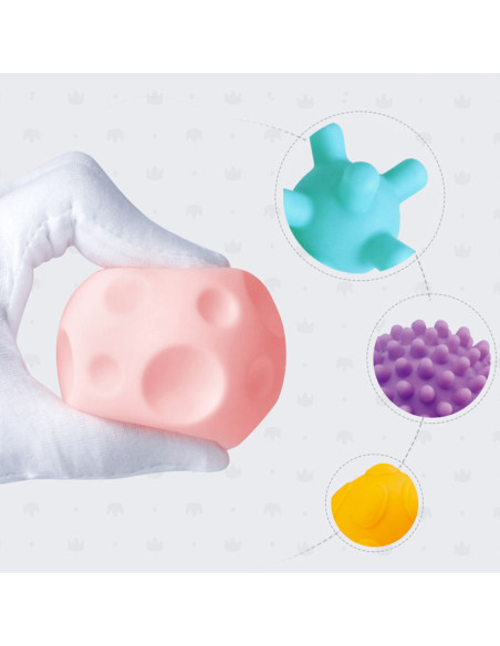 WOOPIE Klocki Sensoryczne do Ściskania 8 el.