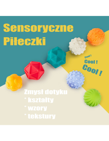 WOOPIE Klocki Sensoryczne Układanka do Ściskania Dźwięk Nauka Liczenia 20 el.