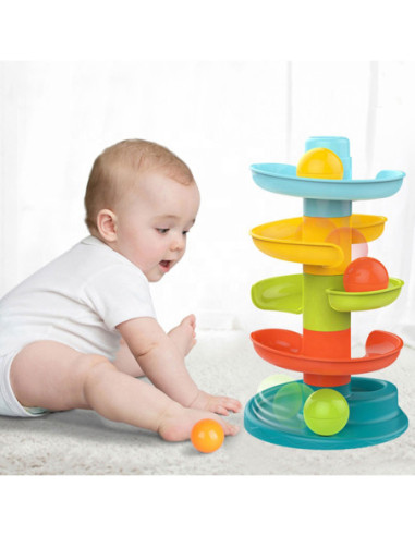 WOOPIE Kulodrom Tor Kulkowy Zestaw Spirala + 3 Kulki