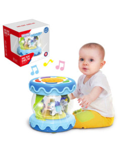 WOOPIE Bębenek Pozytywka ze Światłem Zabawka Muzyczna dla Niemowląt