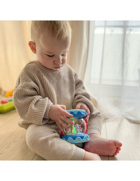 WOOPIE Bębenek Pozytywka ze Światłem Zabawka Muzyczna dla Niemowląt