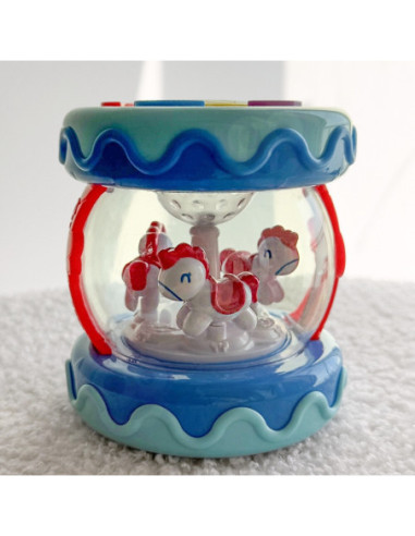 WOOPIE Bębenek Pozytywka ze Światłem Zabawka Muzyczna dla Niemowląt