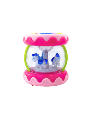 WOOPIE Bębenek Pozytywka ze Światłem Zabawka Muzyczna dla Niemowląt