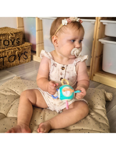 WOOPIE Zabawka Sensoryczna 2w1 Gryzak Grzechotka