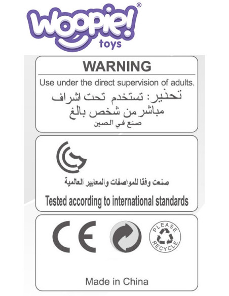 WOOPIE Zabawka Sensoryczna Gryzaki dla Niemowląt Zawieszki Zwierzątka Łańcuszek 24 el.