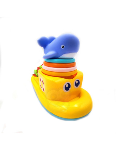 WOOPIE Zabawka Wodna Statek Wieloryb Kubeczki Przelewowe