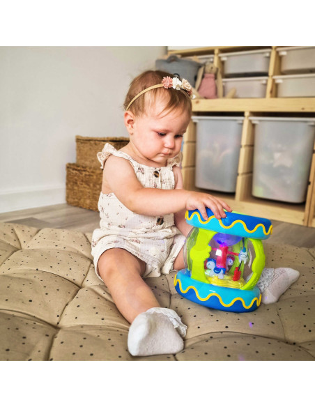 WOOPIE Bębenek Pozytywka ze Światłem Zabawka Muzyczna dla Niemowląt