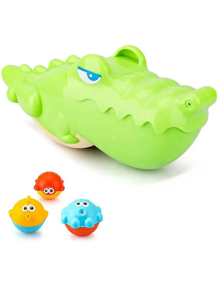 WOOPIE Zabawka do Kąpieli Krokodylek i Rybki 3 szt.