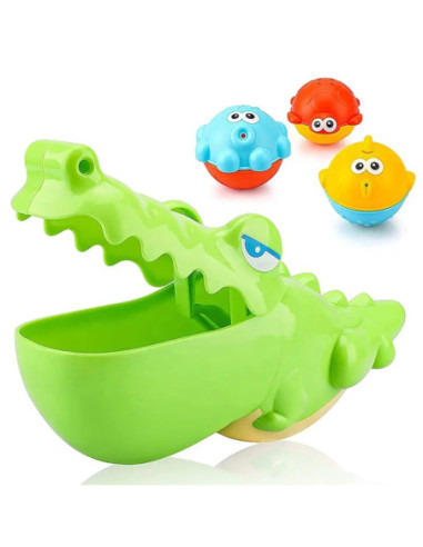 WOOPIE Zabawka do Kąpieli Krokodylek i Rybki 3 szt.