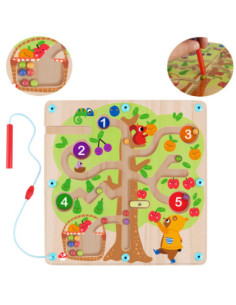 TOOKY TOY Labirynt Drzewko Owocowe Magnetyczne Nauka Liczenia