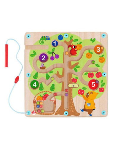 TOOKY TOY Labirynt Drzewko Owocowe Magnetyczne Nauka Liczenia