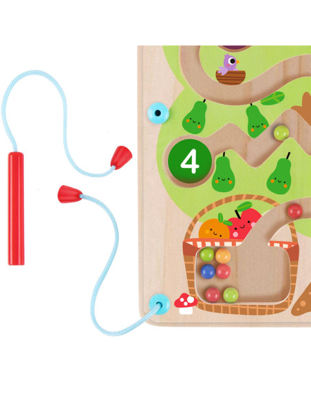 TOOKY TOY Labirynt Drzewko Owocowe Magnetyczne Nauka Liczenia