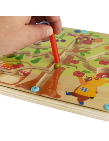 TOOKY TOY Labirynt Drzewko Owocowe Magnetyczne Nauka Liczenia
