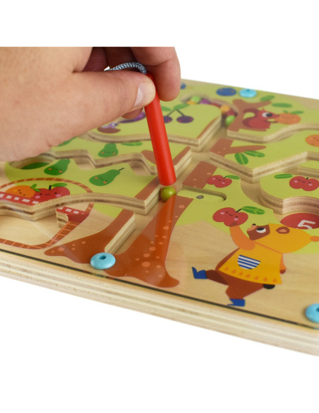 TOOKY TOY Labirynt Drzewko Owocowe Magnetyczne Nauka Liczenia