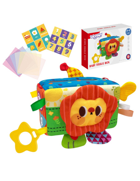 WOOPIE Zabawka Edukacyjna Sensoryczna Pani Metka Pudełeczko Chusteczek