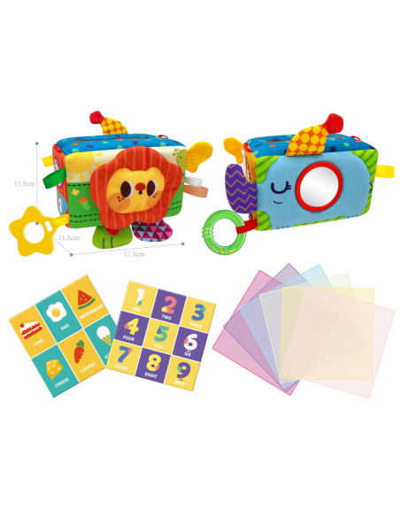 WOOPIE Zabawka Edukacyjna Sensoryczna Pani Metka Pudełeczko Chusteczek