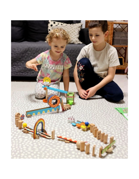 TOOKY TOY Klocki Do Budowania Domino Układanka