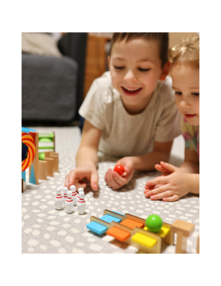 TOOKY TOY Klocki Do Budowania Domino Układanka