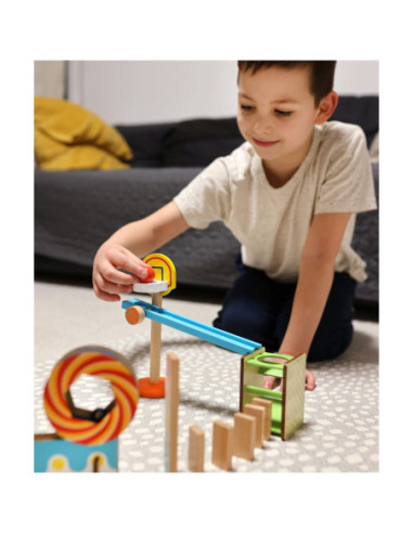 TOOKY TOY Klocki Do Budowania Domino Układanka