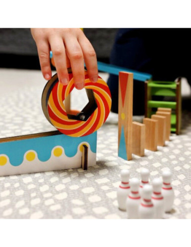 TOOKY TOY Klocki Do Budowania Domino Układanka