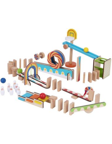 TOOKY TOY Klocki Do Budowania Domino Układanka