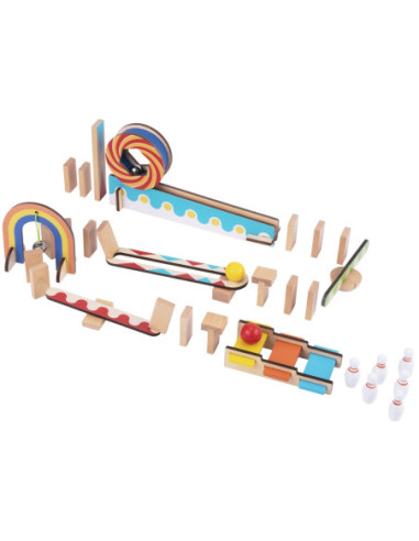 TOOKY TOY Klocki Do Budowania Domino Układanka