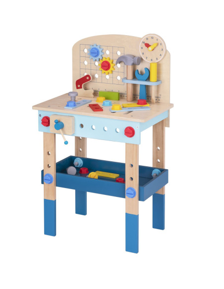 TOOKY TOY Drewniany Stół Do Majsterkowania Warsztat
