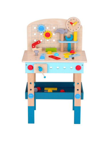 TOOKY TOY Drewniany Stół Do Majsterkowania Warsztat