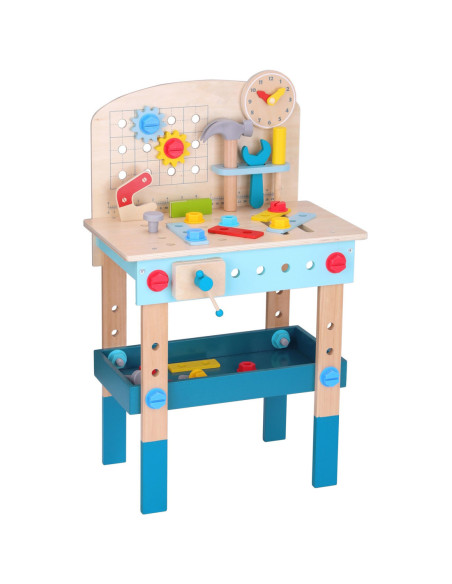 TOOKY TOY Drewniany Stół Do Majsterkowania Warsztat