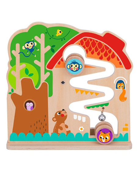 TOOKY TOY Drewniana Tablica Manipulacyjna Montessori