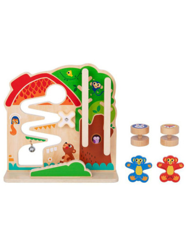 TOOKY TOY Drewniana Tablica Manipulacyjna Montessori